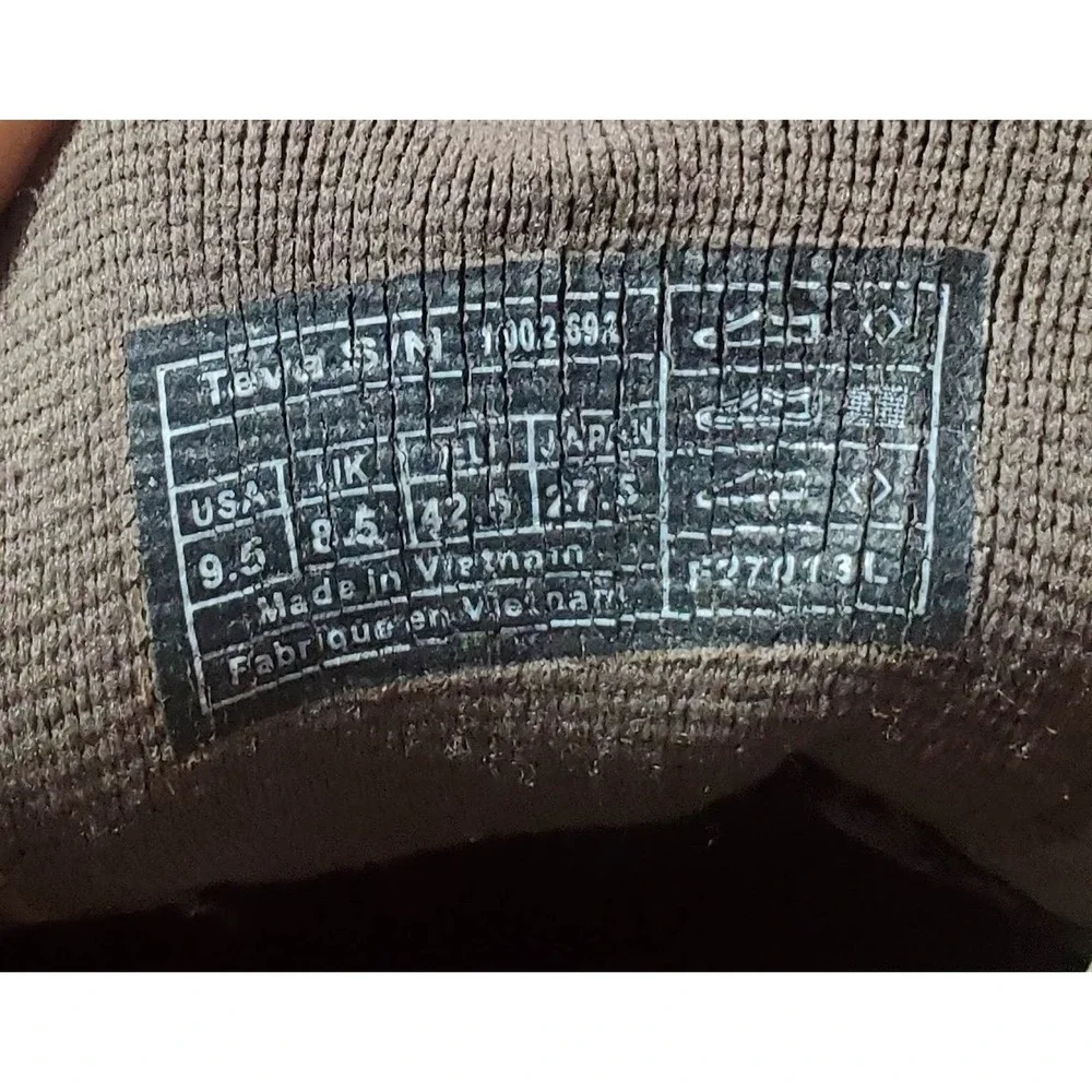 Teva Mens Brown 1002692 Adjustable Sports Slip On Hiking Sandal‎ Size US 9.5